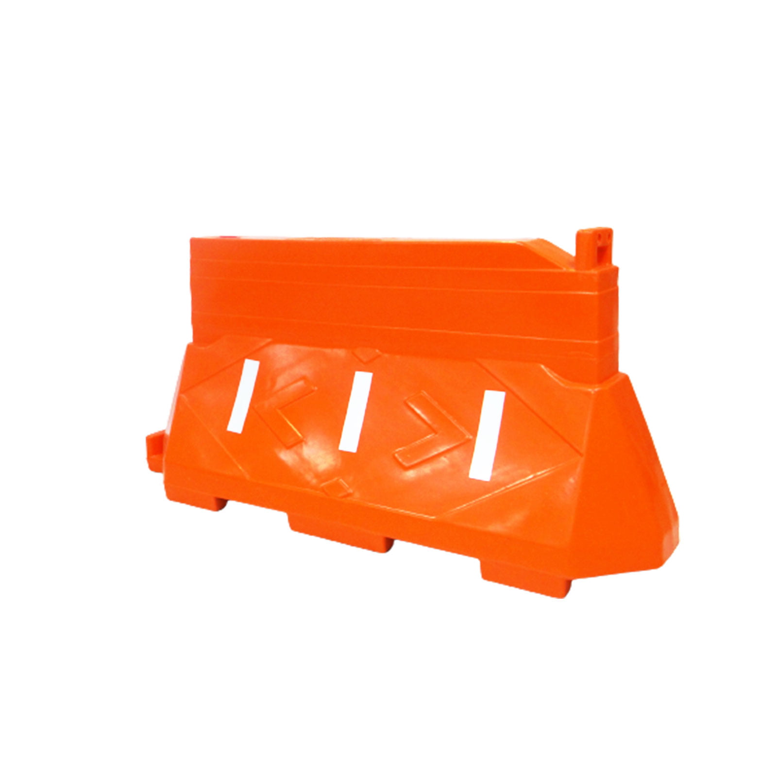 BARREIRA PLASTICA HORIZONTAL LARANJA 75CM COM 6 FAIXAS REFLETIVAS