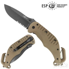 Canivete de resgate ESP RKK-01S com lâmina serrilhada